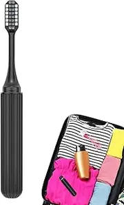 Soft Travel Toothbrush | Foldable Tooth Brush Travel,Portable Hygienic Soft Bristles Teeth Brush for Flossing Alternative Braces Care Adult Kids Hotel Guest Tongue