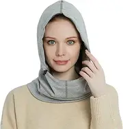 [CIADAZ] EMF Shielding Protection Hat, 5G Anti-Radiation, Protect The Brain and Thyroid, Silver Fiber Hood Cap, RF Shielding, WiFi Radiation Protection