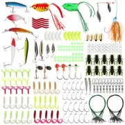 【177 PCS】Fishing Lures Kit Set with Tackle Box Fishing Gifts for Men