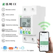 For Tuya For ZigBee Leakage Protector Distribution Cabinet Digital LCD Display