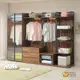 WAKUHOME 瓦酷家具Mark集成木工業風9.3尺多功能衣櫃 (7.1折)