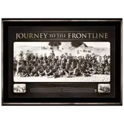 JOURNEY TO THE FRONTLINE - ANZAC GALLIPOLI MILITARY WORLD WAR 1 FRAMED PRINT