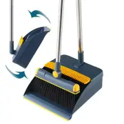 Long Handled Dustpan And Brush Set Dust Pan Handle Broom Upright Sweep Sweeper