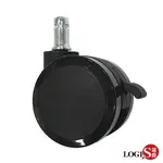 配件/輪子 電腦椅專用加大黑色PU剎車輪直徑6CM【LOGIS邏爵】【BS6-PU】