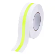 Anti Slip Traction Tape 2"x49.2ft Stair Grip Friction White with Yellow Tape