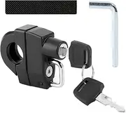 Helmet Lock, Motorcycle Helmet Lock, Universal Helmet Lock with Keys, for 22-28 mm Handlebar Tubes, Motorcycles, Bicycles or Scooters, Secures the Helmet