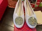 TORY BURCH Claire Quilted leather Ballet flats in light purple,size 6.5,MSRP$268