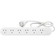 HPM R105/6 6 Way Power Board Includes Flat Fitting Plug 1 Metre Power Cord 6 WAY POWER BOARD