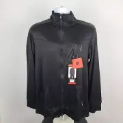 Spyder Active Sweater Mens Medium Black Full Zip Pull Over NWT Polyester