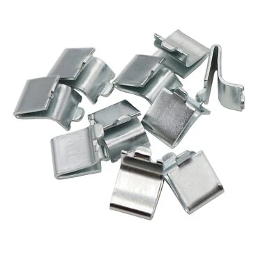14 Pieces Silver Adjustable Steel Pilaster Shelf Clip Support,
