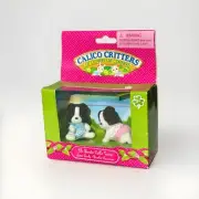 Sylvanian Families Border Collie Twins Calico Critters Cloverleaf Corners NEW