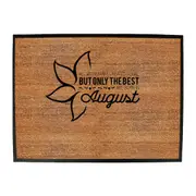 August Birthday All Women Are Created Equal - Funny Novelty Doormat Man Cave Floor mat