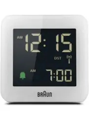 Braun BC09W-DCF digital radio controlled alarm clock