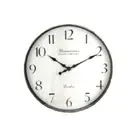 NEW 29cm Numerical Black Rim Wall Clock With Off White Background, FREE POSTAGE