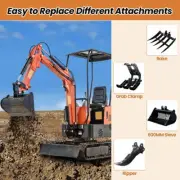 Mini Excavator Accessories Ideal Use For Demolition Landscaping Waste Disposal
