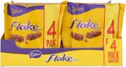Original Cadbury Flake Chocolate Bar, 80 G (Pack of 4) Imported from the UK E...