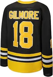 [GITOWU] Mens Boston Happy Gilmore #18 Sandler 1996 Movie Ice Hockey Jersey Stitched Athletics Sports Shirt