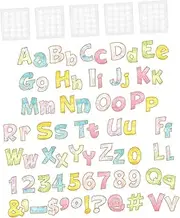 SHINEOFI 1 Set Letter Bulletin Vinyl Letters Cut Out Letters for Bulletin Boards Classroom Alphabet Letter Paper Message Bulletin Border Large Letters for Bulletin Board School