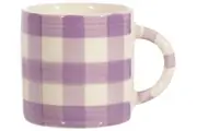 Sass & Belle: Gingham Mug - Lilac