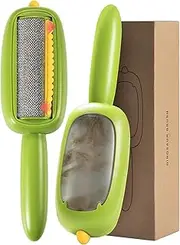 Reusable Lint Roller & Brush, Washable Pet Hair Removal Tool for Clothes, Furniture, Cats & Dogs Fur, Portable, Ideal Replacement for Sticky Lint Rollers/Removers