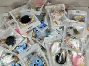 (63) Silicone High Quality Baby Teether and Clip Pacifier Chain Chewable Toy NEW