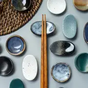 Earthenware Ingot Chopstick Holder Chopsticks Rest Restaurant Table Supplies