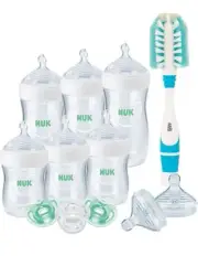 NUK Simply Natural Baby Bottle Newborn Gift Set 12 Piece Set New