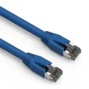 7Ft CAT8 S/FTP Ethernet Network Cable Blue 24AWG