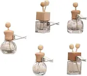 FUNOMOCYA 5Pcs Aromatherapy Bottle Diffuser Car Aroma Diffuser Bottle Empty Fragrance Bottles for Essential Oils Versatile Clip Design for Car Home Use