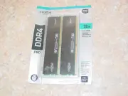 Crucial Pro 32GB (2 x 16GB) 288-Pin PC RAM DDR4 3200 UFIMM Desktop Memory