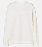 [Jil Sander] Jil Sander Logo cotton jersey sweatshirt AU 10 white