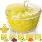 2-In-1 Salad Spinner & Mandoline Slicer Lettuce Spinner Vegetable Washer Dryer w