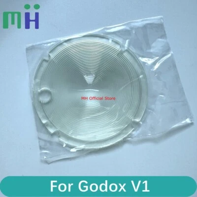 NEW For Godox V1 Front Head Glass Fresnel Panel Diffuser Plate Flash Round Cover