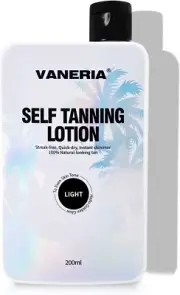 VANERIA Self Tan Lotion, Light Brown/Medium Brown/Dark Brown Sunless Tanning Cre