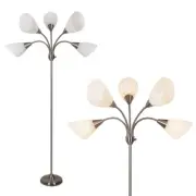 Medusa Floor Lamps Standing Lamps 5 Heads Adjustable Reading Light Large Shad...