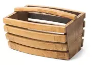 Wine Barrel stave Basket made from barrel staves by Wine Barrel Creations Inc.