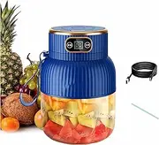 Portable Blender,Portable Blender for Shakes and Smoothies, Personal Size High Speed Blender,21oz USB C Rechargeable Blender for Travel/Picnic/Office/Gym/Sport (BLUE)