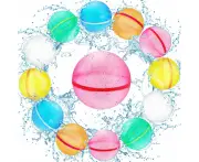 12PACK Reusable Water Balloons, Easy Quick Fill & Self-Sealing Water Bombs,Splash Bomb Water Balls Summer Toys for Kids, Pool, Outdoor Water Play Game