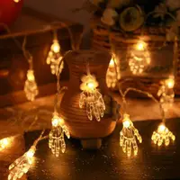 在飛比找ETMall東森購物網優惠-萬圣節鬼節圣誕節日LED燈串蝙蝠骷顱手室內網紅裝飾燈電池遙控