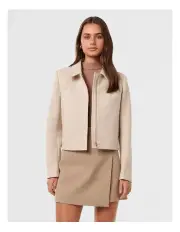 [Forever New] Tatum Zip Through Jacket in Beige