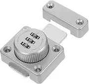 Homoyoyo Combination Cabinet Password Lock Theft Rotary Hasp for Doors Cabinets and Barn Doors Keyless Security Slide Latch with High Privacy Protection Easy Unlocking