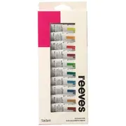 Reeves Gouache Paint Set 12mL 12 Pack