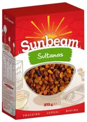 Sunbeam Foods Sultanas Box 375g x 1