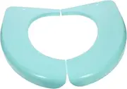NIYANGLE 1Pc Portable Folding Potty Seat Cover Lightweight Toilet Training Cushion for Home Travel Durable Plastic Fits Standard Toilets Nordic Green