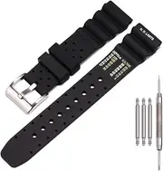 [MCXGL] 20mm Soft Silicone Strap compatible with Citizen Hyper Aqualand Duplex Promaster Men's Dive Watch Band waterproof wristband watches Accessories