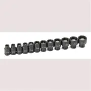 Grey Pneumatic 9712MG 1/4 " Drive 12-Piece Metric Magnetic Impact Socket Set