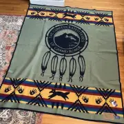 Vintage Pendleton Wool Tribes Of The Grand Ronde Blanket Rare