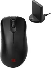 BenQ - Zowie EC3-CW Wireless Ergonomic Esports Gaming Mouse, Improved Receiver, Mouse Wheel with 24 Levels, No Driver, Large Small, Black