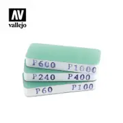 Vallejo Hobby Tools - Set of 3 Flexi Sanders Dual-Grit (80x30x12 mm)