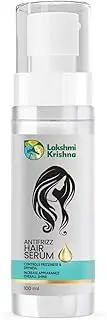 Lakshmi Krishna Natural Anti-Frizz Hair Serum-100ml Formulated with Olive Oil,AmlaJojoba Oil and Hibiscus Oil